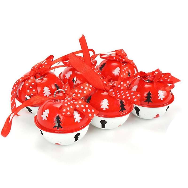 Christmas Decorations for Home Metal Jingle Bell with Ribbon Bells