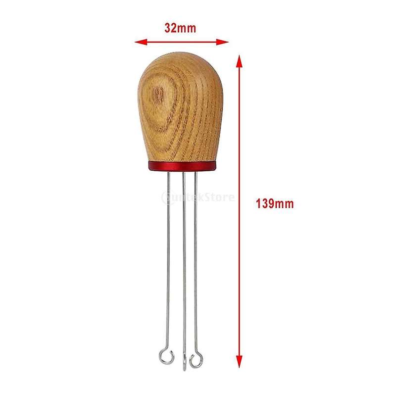 Coffee Tamper Stirring Needle Distributor Maker Tool with Stand B