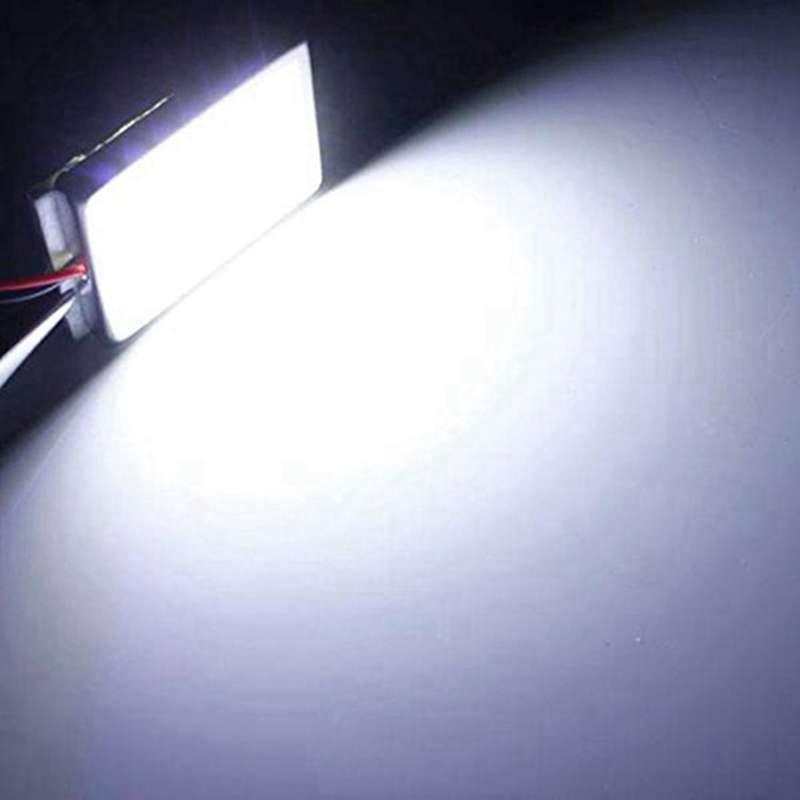 2 X T10 Panel 24 Smd Cob Led Car Reading Bulb / Ceiling La