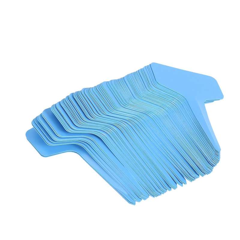 100x Plastic Plant T-type Tags Markers Nursery Garden Labels Blank
