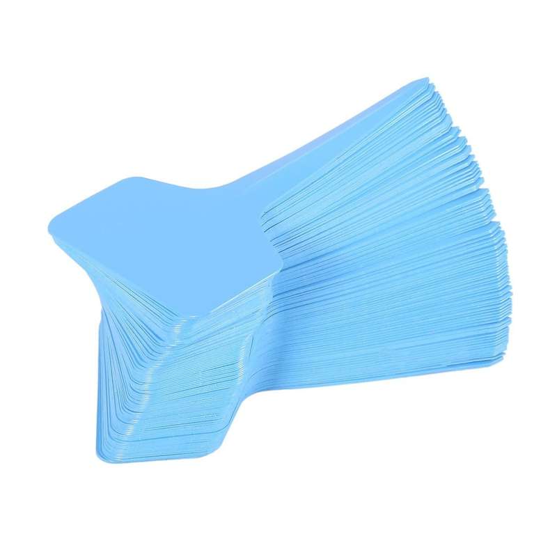 100x Plastic Plant T-type Tags Markers Nursery Garden Labels Blank
