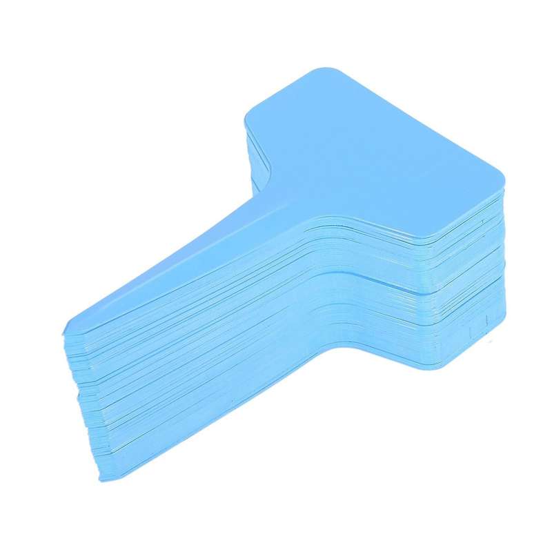 100x Plastic Plant T-type Tags Markers Nursery Garden Labels Blank