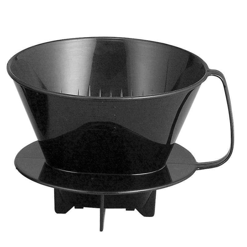 Hic Coffee Filter Cone, Black Number 4-size Filter Brews 8 to 12-cups