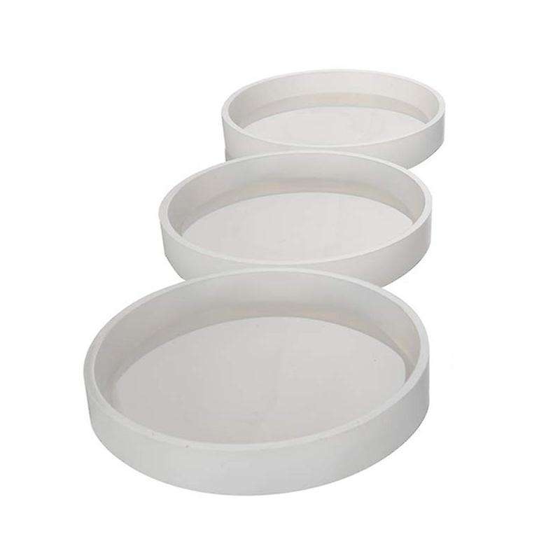 3 Pack Big Diy Round Coaster Silicone Mold, Diameter 3.94 Inch/10cm