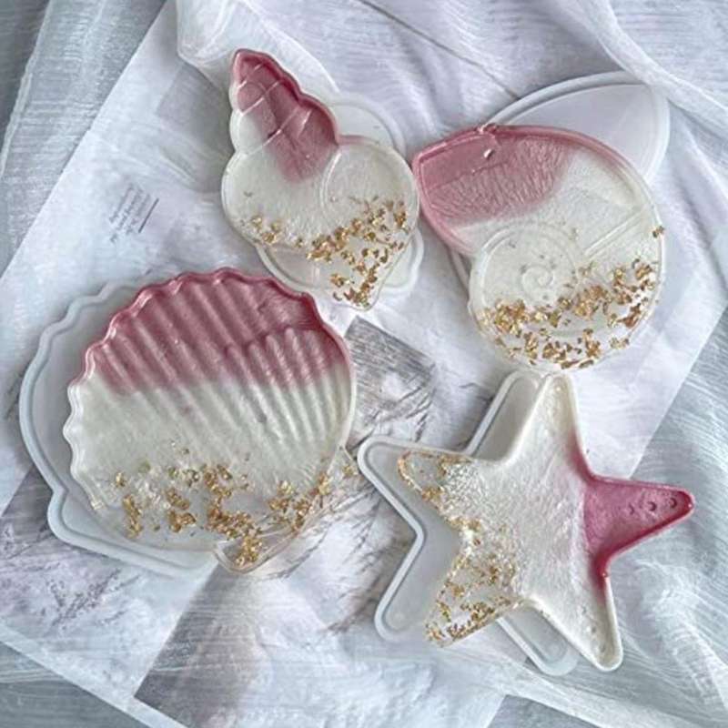 4pcs Diy Resin Tray Molds Jewelry Tray Mold Tray for Epoxy for Resin