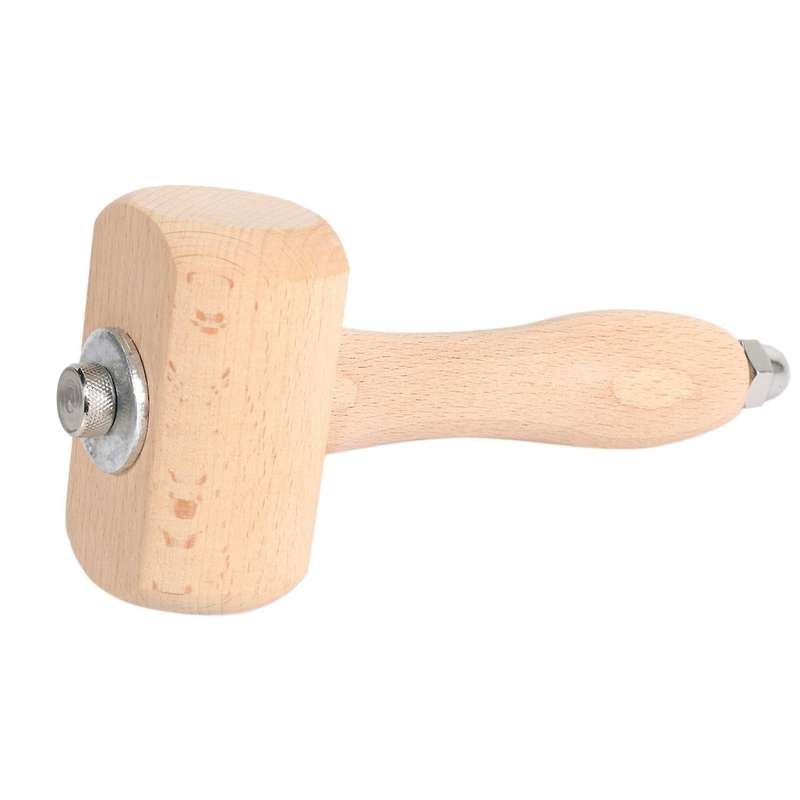 Wooden Leathercraft Carving Hammer Sew Leather Tool Kit (wooden)