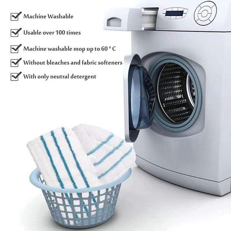 Machine Washable Microfiber Pad + Cleaning Pad Replacement Pad