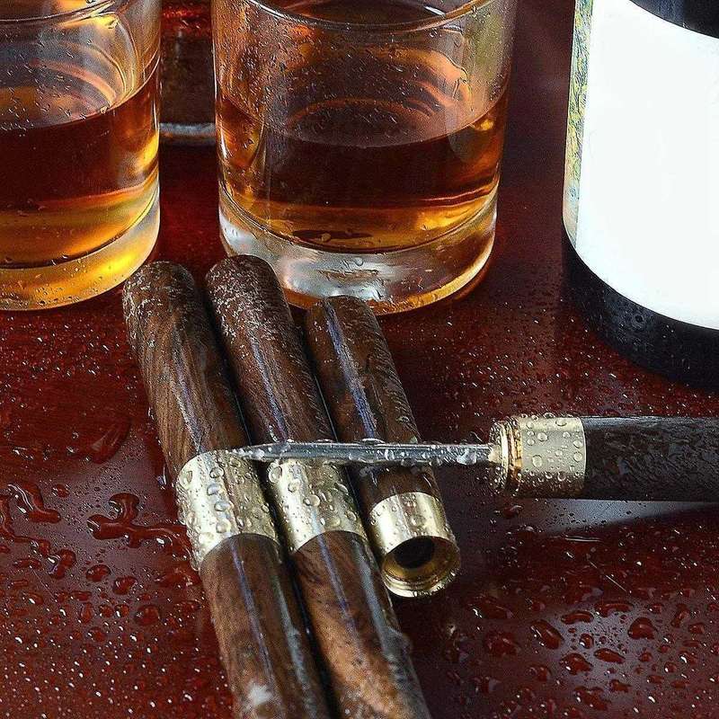 3pcs Stainless Steel Ice Picks with Wooden Handle for Camping