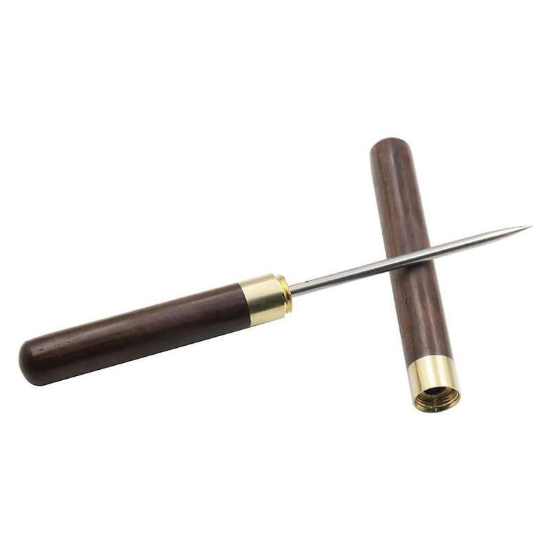 3pcs Stainless Steel Ice Picks with Wooden Handle for Camping