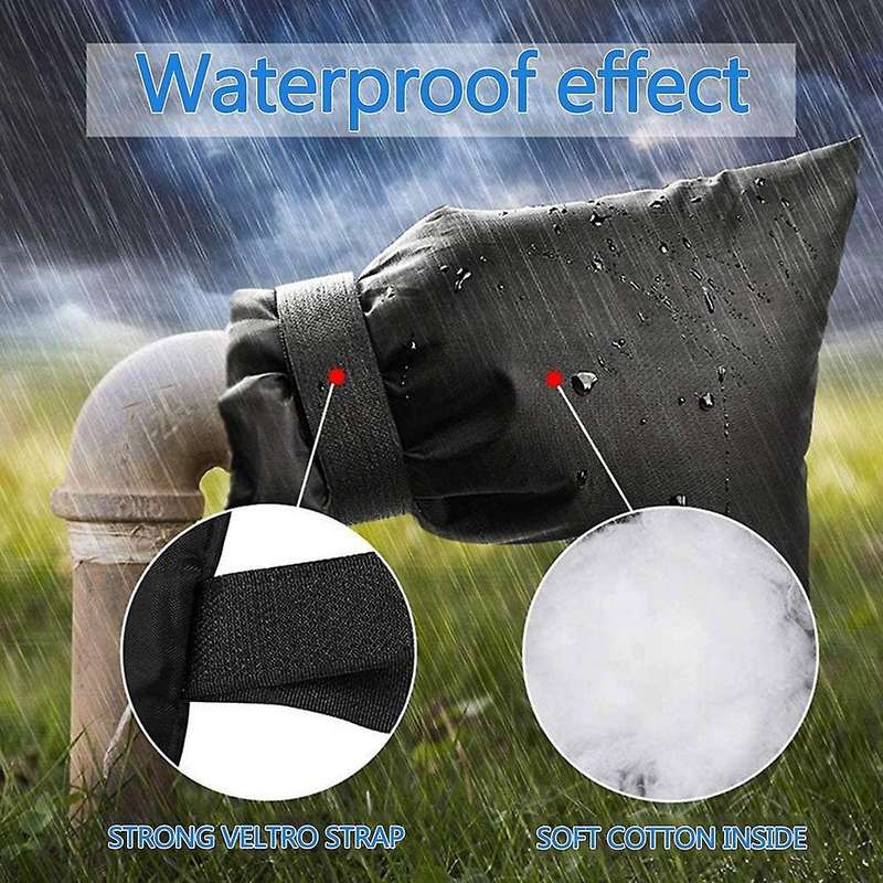 4pack Winter Faucet Insulation Cover, Anti Freeze Faucet Cover