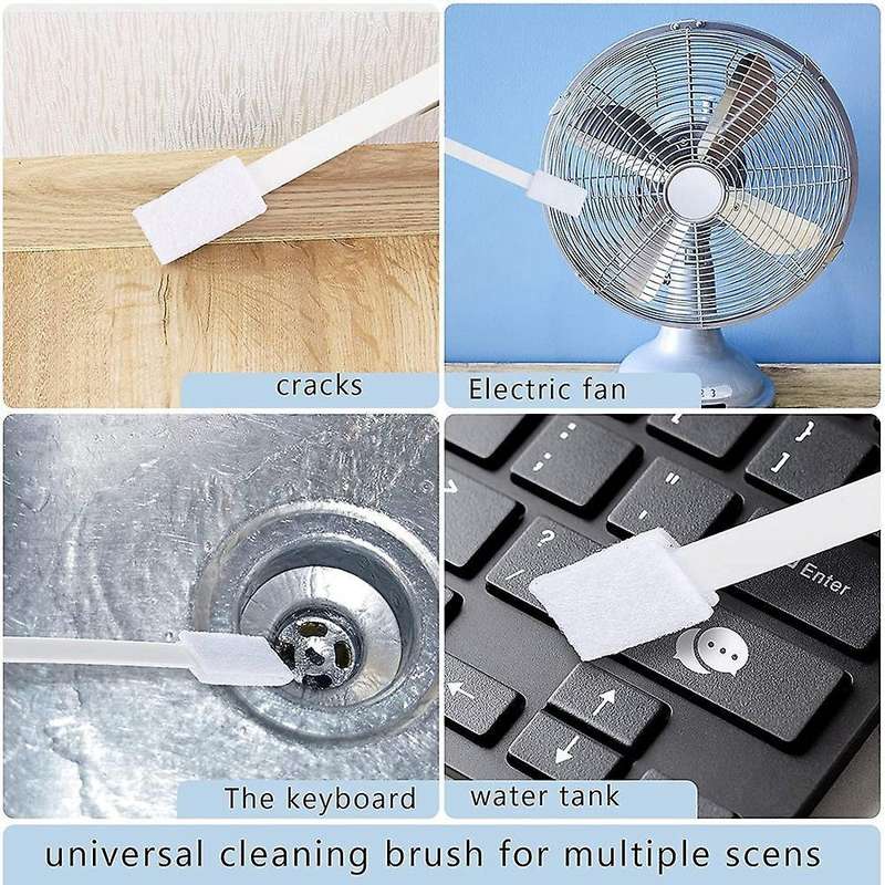 40 Pieces Disposable Crevice Cleaning Brush Crevice Hole Brush Toilet