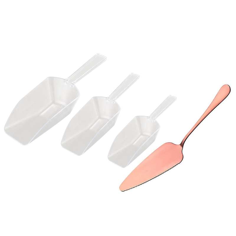 Rose Gold 304 Stainless Steel Triple-cornered Premium Cake Shovel