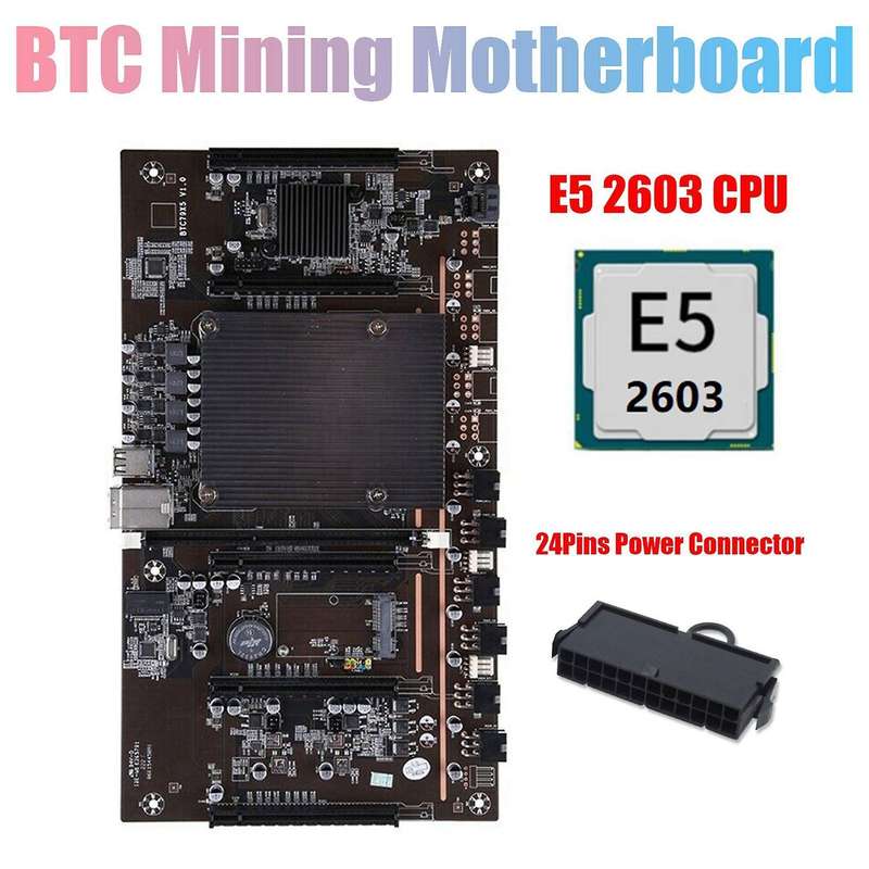 Btcx79 Miner Motherboard with E5 2603 Cpu+24pins for Btc Miner Mining