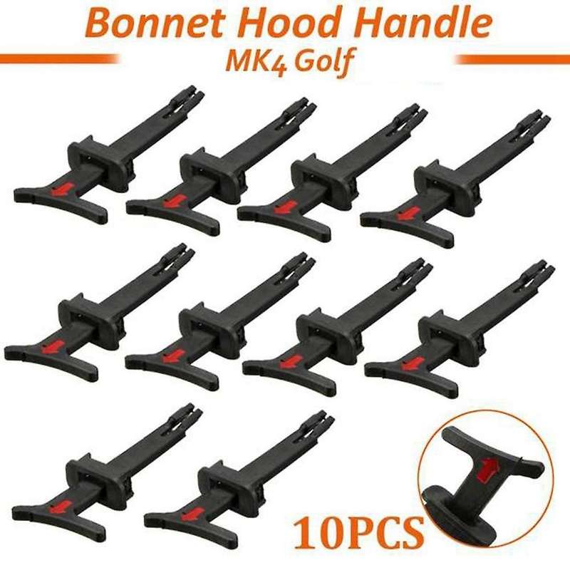 10pcs Bonnet Release Handle for Bora Golf 1998 1999-2006 1j0823593c