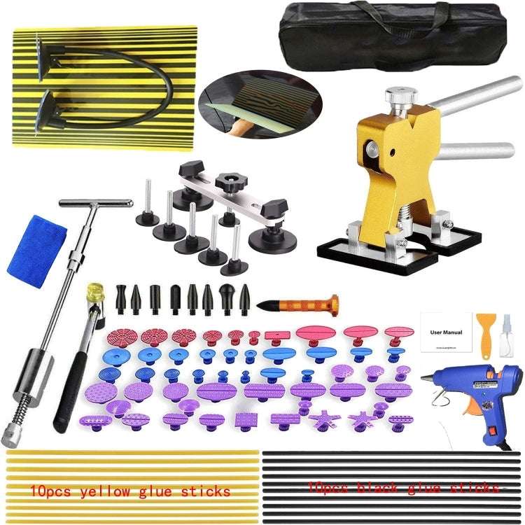 D3 96 in 1 Car Paintless Dent Dings Repair Lifter Tools Kit, Plug Type:Cigarette Lighter Plug