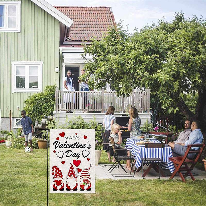 Happy Valentine's Day Garden Flags Home Decoration Love House Decor