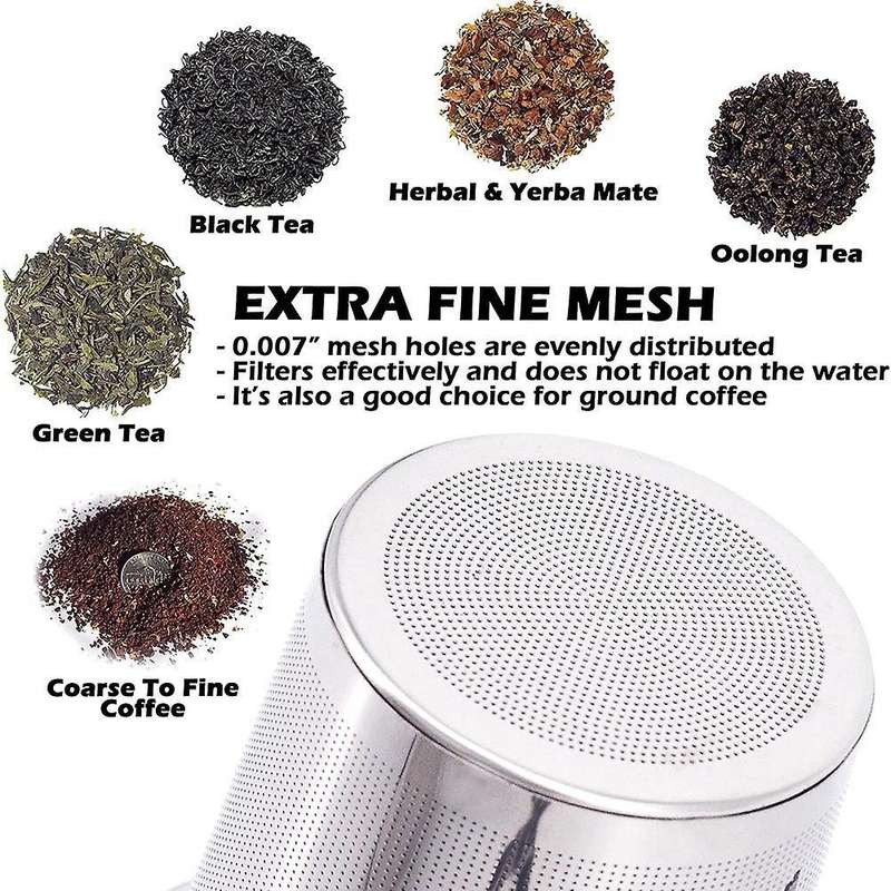 Tea Strainer, Loose Tea Brewer, Ultra-fine Mesh Loose Tea Device