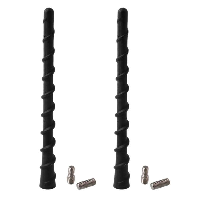 2x 7 Inch Spiral Direct Replacement Antenna for Chrysler Jeep Dodge