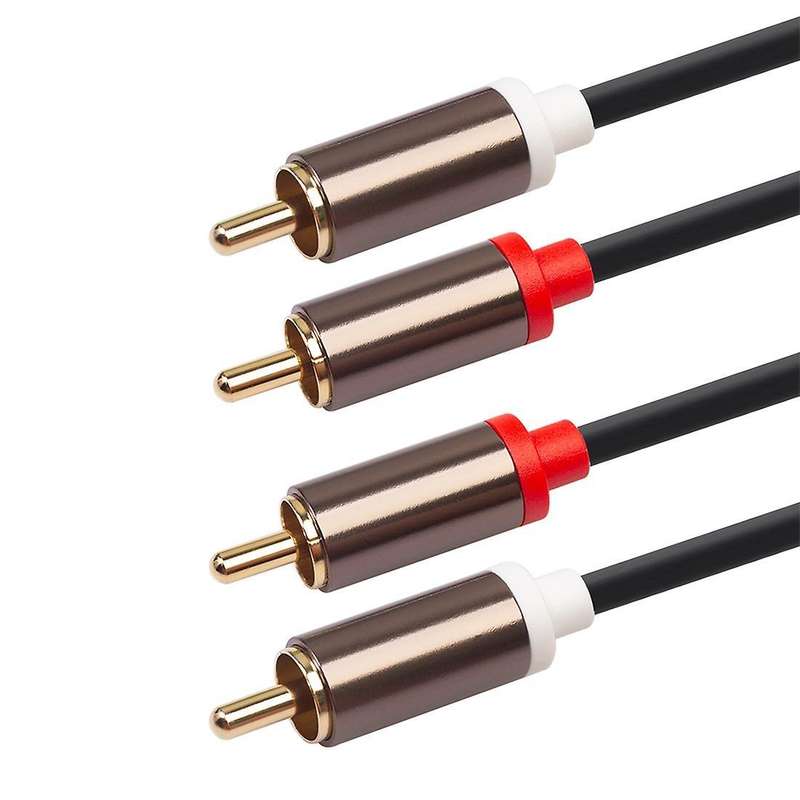 2rca to 2 Rca Male Gold-plated Audio Cable Rca Audio Cable 1m