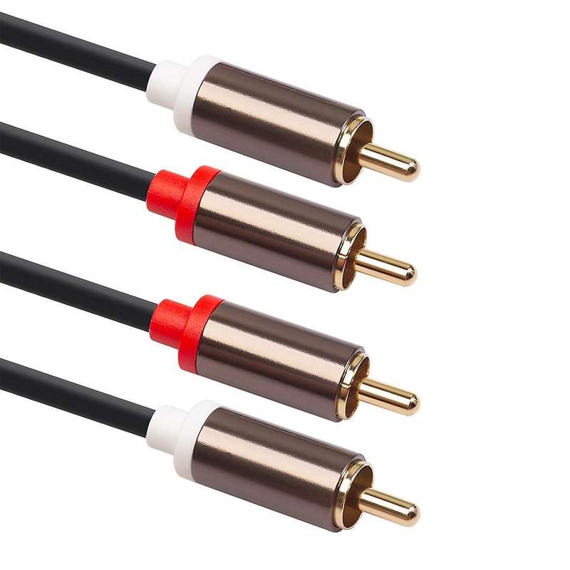 2rca to 2 Rca Male Gold-plated Audio Cable Rca Audio Cable 1m