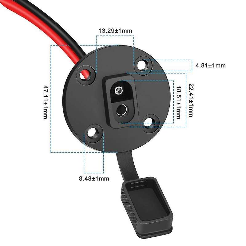 Sae Connector,cable Quick Connect Panel Mount Connector (1 Pack)