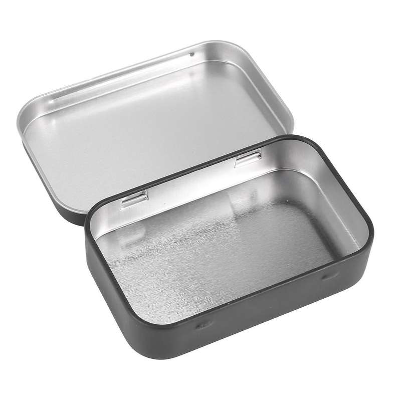 4x 95x60x21mm Black Metal Box with Matte Candy Box Small Box