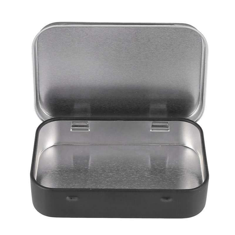 4x 95x60x21mm Black Metal Box with Matte Candy Box Small Box