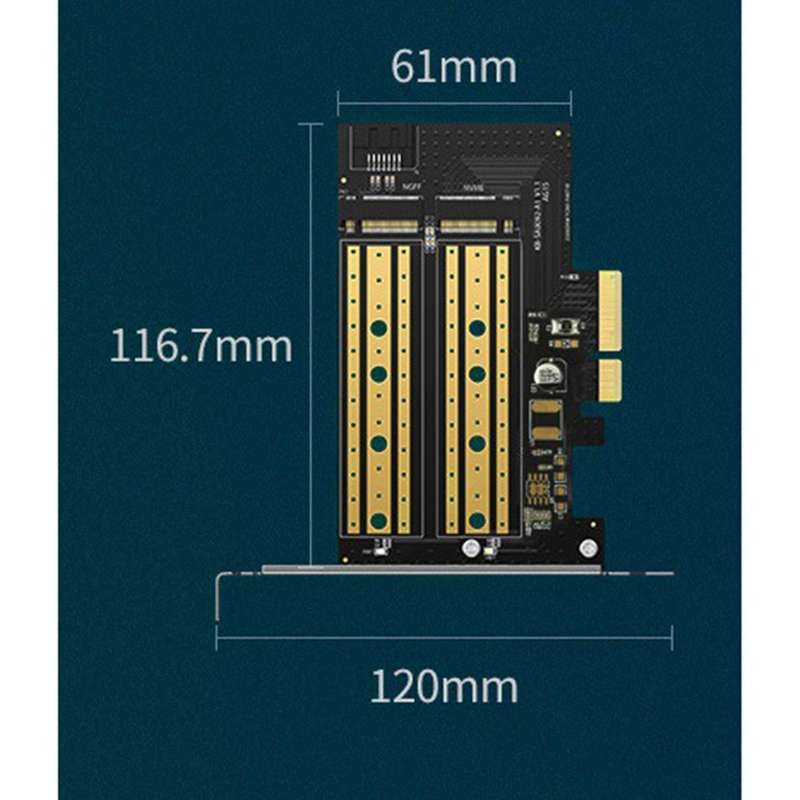 M.2 Pcie Ssd to Pci-e X4/x8/x16 Conversion Card Supports M.2 Nvme Ssd