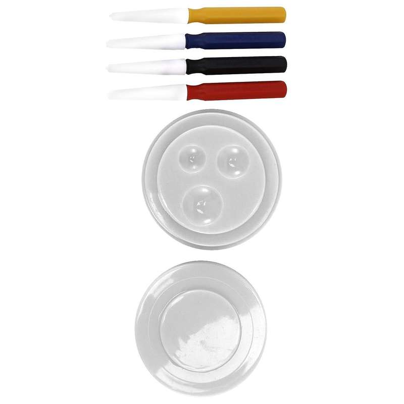 Repair Tool Watch Drop Oiler Set Watch Oil Dish with 4 Pieces Oil-pin
