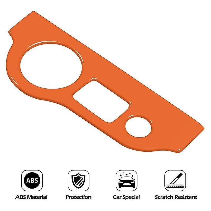 Headlight Switch Trim Abs for Dodge Challenger Charger 15-21 (orange)