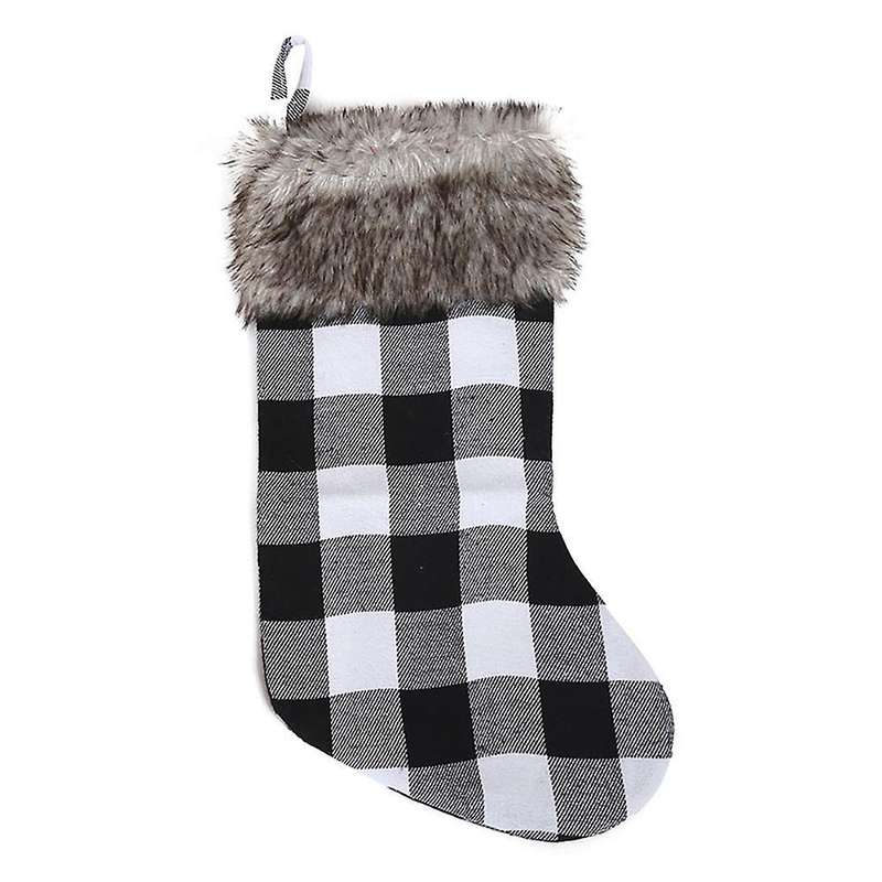 Christmas Stockings - Plaid Classic Large Christmas Stockings, A