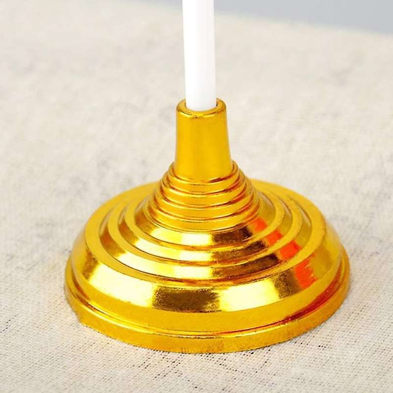 25pcs Gold Mini Flag Stand Bar Conferences Desktop Display Decoration