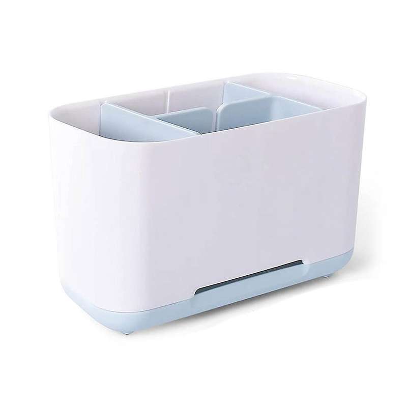 Bathroom Toothbrush Holder with Drain and Anti-slip Base Large