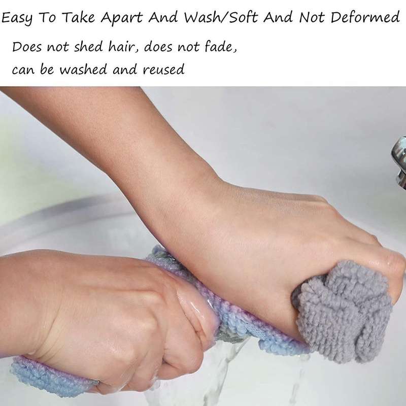 2pc Soft Plush Toilet Cover,washable Cloth Toilet Seat Cover,handle