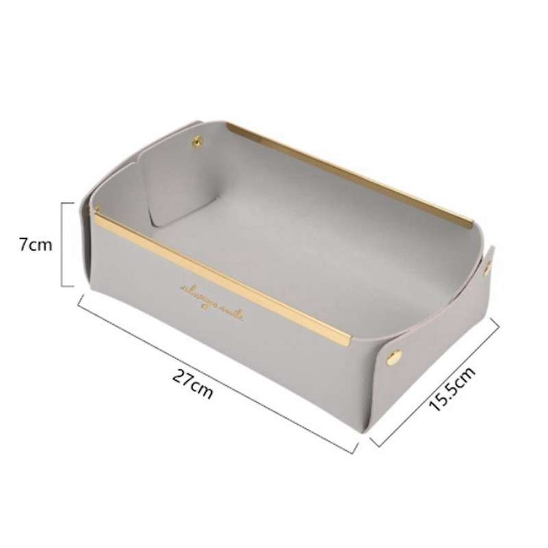 Desktop Rectangular Storage Box Key Jewelry Cosmetics Storage Tray