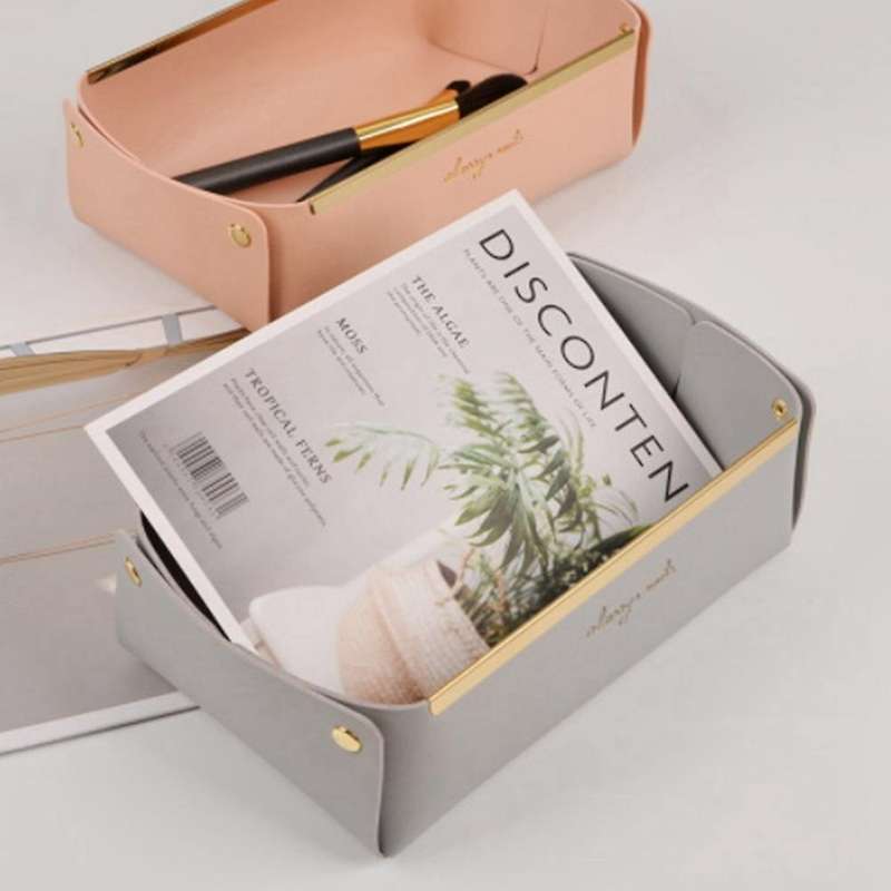 Desktop Rectangular Storage Box Key Jewelry Cosmetics Storage Tray