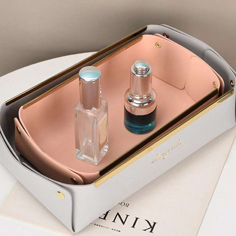 Desktop Rectangular Storage Box Key Jewelry Cosmetics Storage Tray