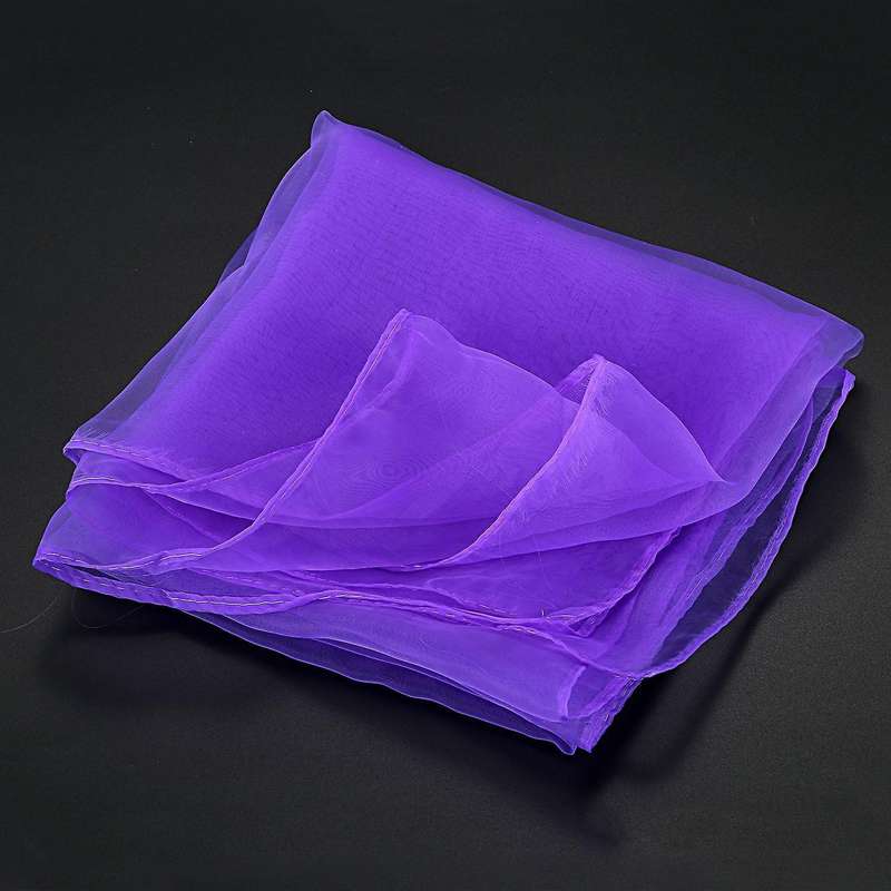 Plain Chiffon Neck Scarf Head Scarves 70 Cm X 70cm (light Purple)