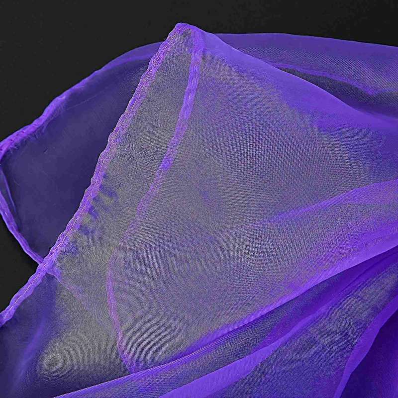 Plain Chiffon Neck Scarf Head Scarves 70 Cm X 70cm (light Purple)