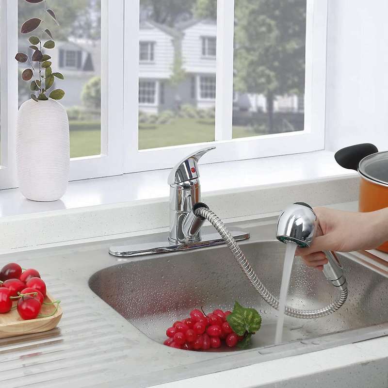 Kitchen Sink Faucet with Pull Down Sprayer, Kitchen Sink Faucet