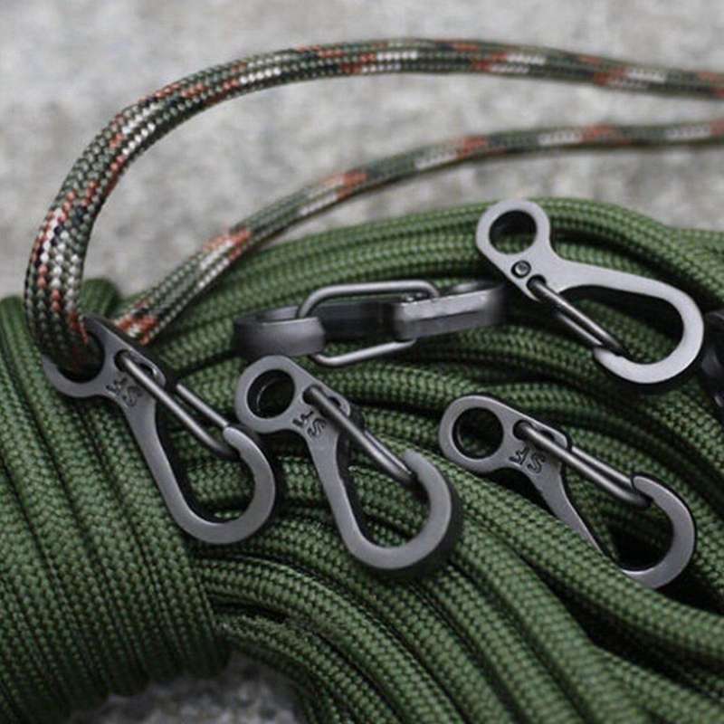 10pcs/lot Mini Sf Spring Backpack Keychain Hooks - Black