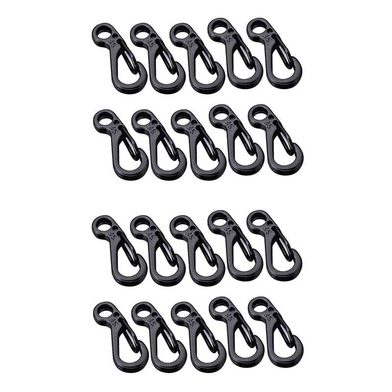 10pcs/lot Mini Sf Spring Backpack Keychain Hooks - Black