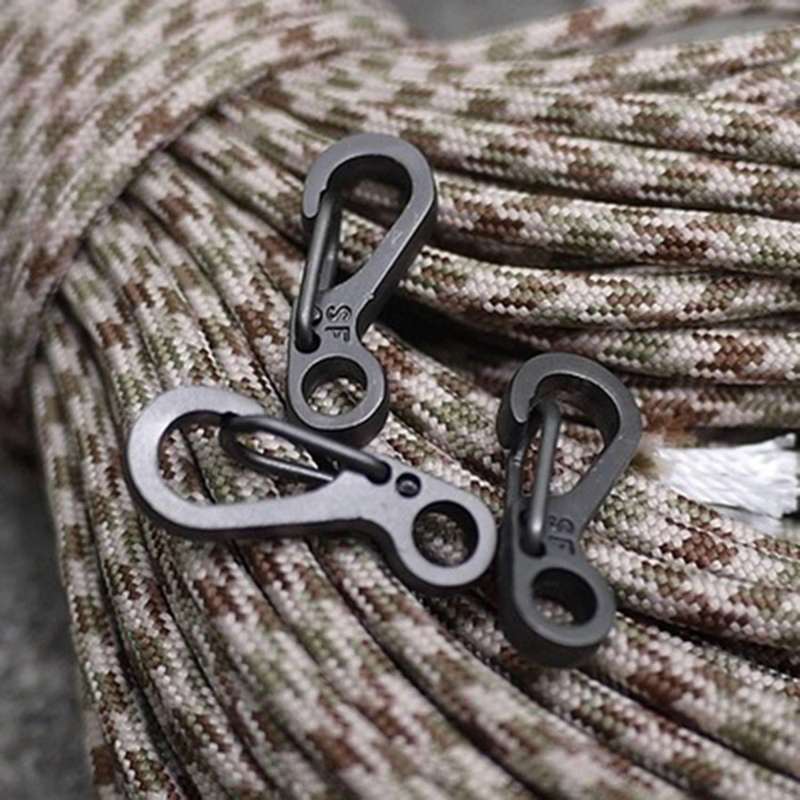 10pcs/lot Mini Sf Spring Backpack Keychain Hooks - Black
