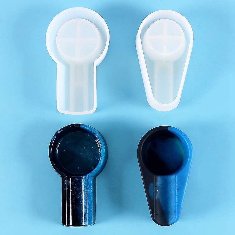 2pcs Diy Crystal Epoxy Ashtray Mold Square Cigar Ashtray Oval Cigar