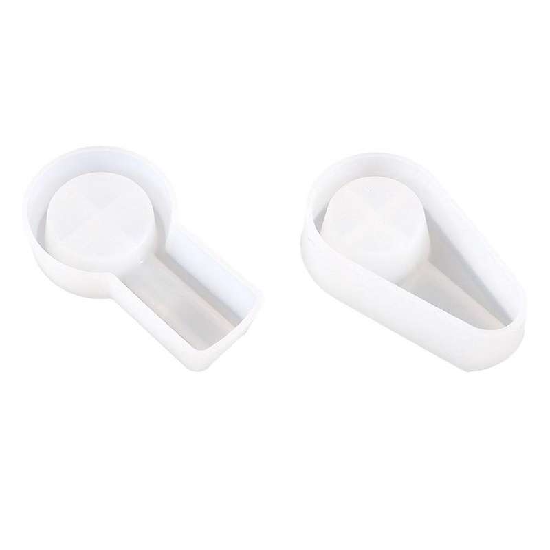 2pcs Diy Crystal Epoxy Ashtray Mold Square Cigar Ashtray Oval Cigar