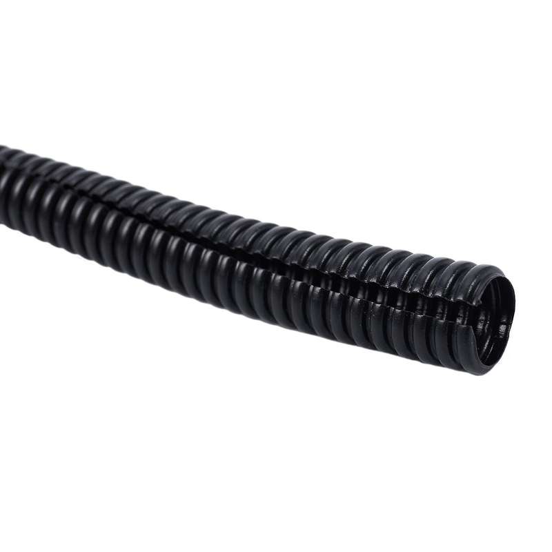2x 20 Ft Split Wire Loom Conduit Polyethylene Tubing Black 10mm