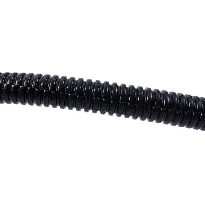 2x 20 Ft Split Wire Loom Conduit Polyethylene Tubing Black 10mm