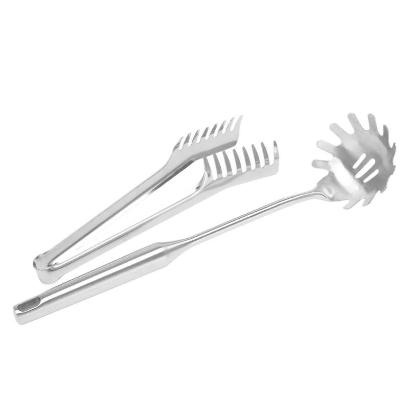 2 Pieces Stainless Steel Spaghetti Server Set,pasta Spoon Server Fork