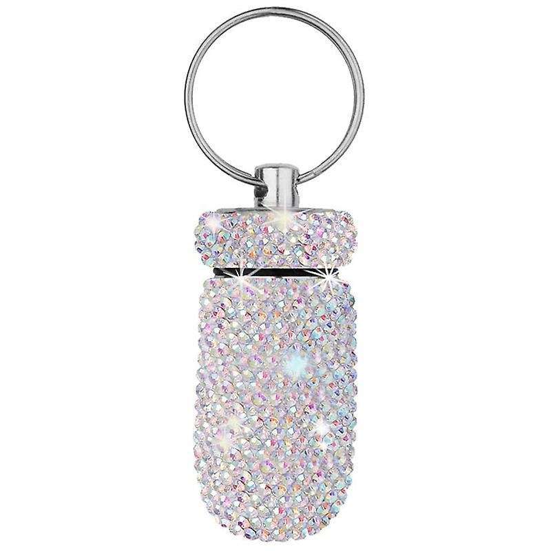 1pcs Medicine Pill Bottle Capsule Mini Rhinestones Tubes(colorful)