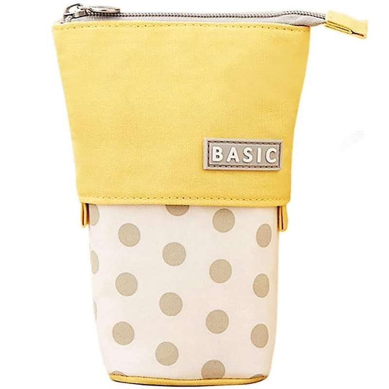 Pencil Case Retractable Cute Pen Holder Vertical Bag Cosmetic Bag,d